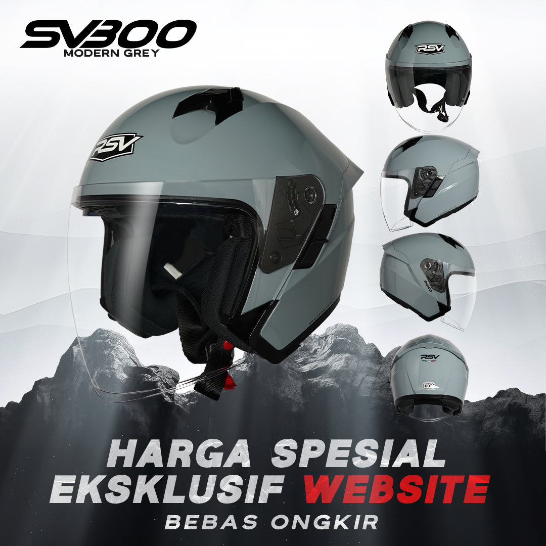 RSV SV300 MODERN GREY DOUBLE VISOR