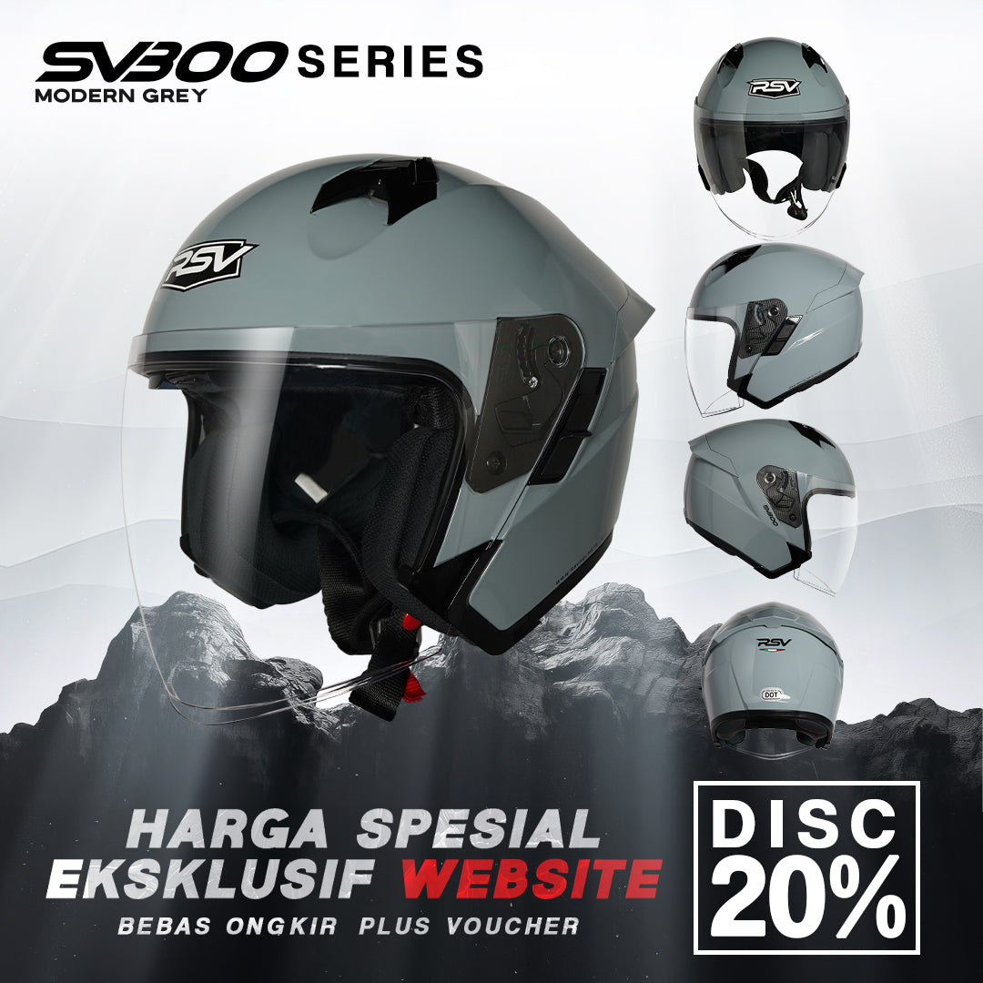 RSV SV300 MODERN GREY DOUBLE VISOR