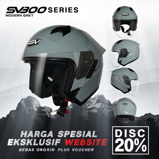RSV SV300 MODERN GREY DOUBLE VISOR