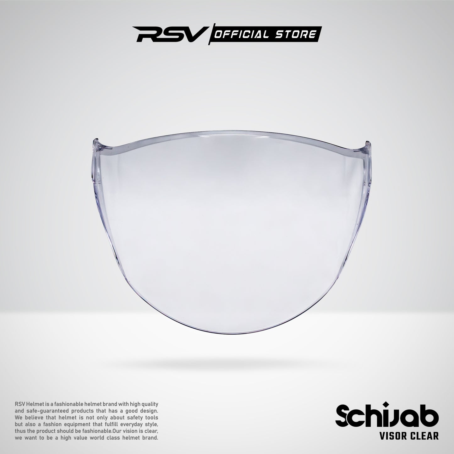 RSV X TVS Visor SC Hijab Original - Kaca Helm RSV Helm Hijab [Visor Clear & Light Smoke) | Motorcycle