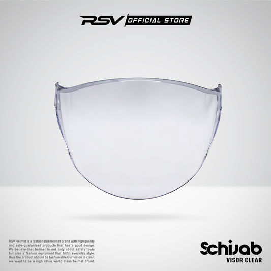 RSV X TVS Visor SC Hijab Original - Kaca Helm RSV Helm Hijab [Visor Clear & Light Smoke) | Motorcycle