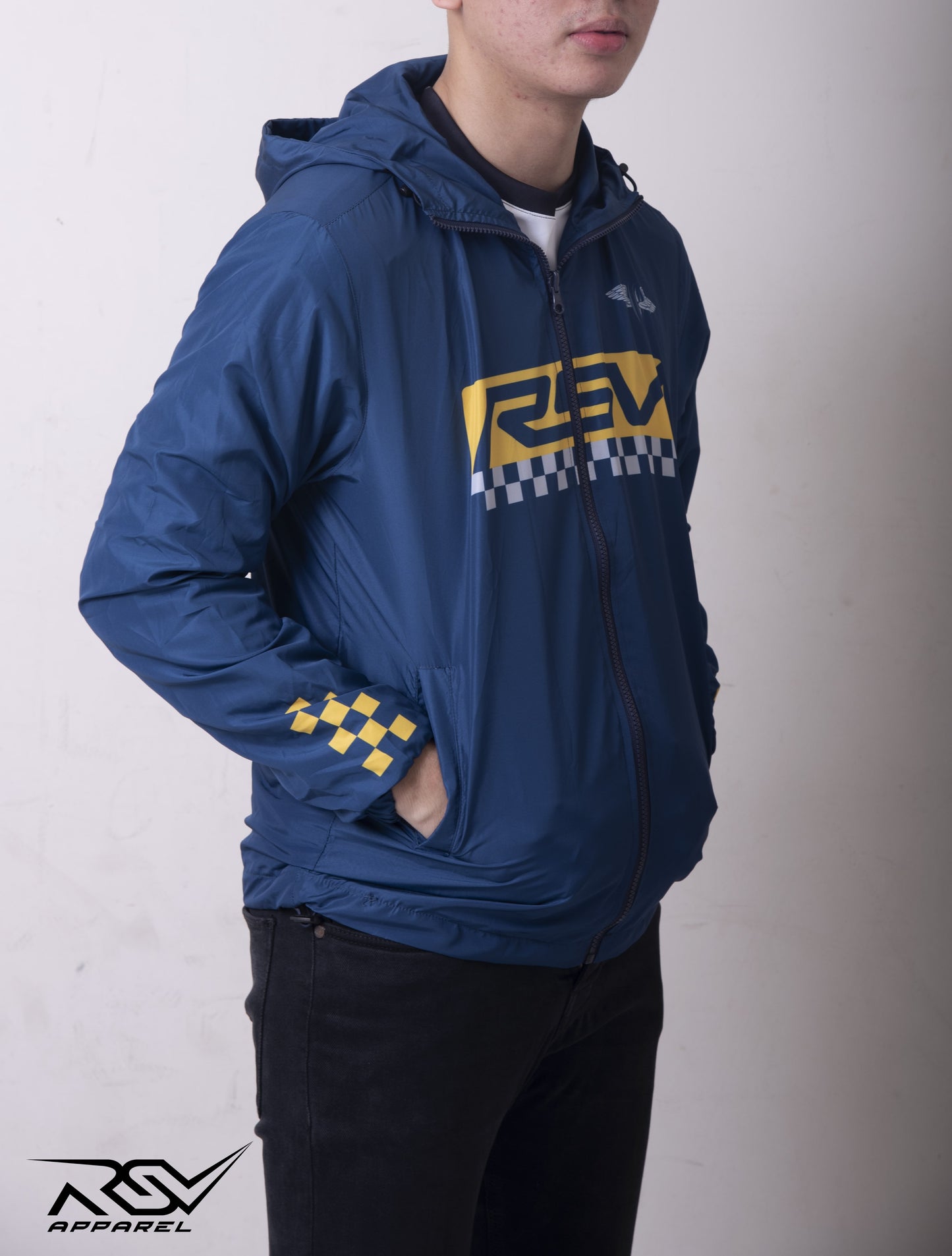 JAKET RSV TYPO BLUE