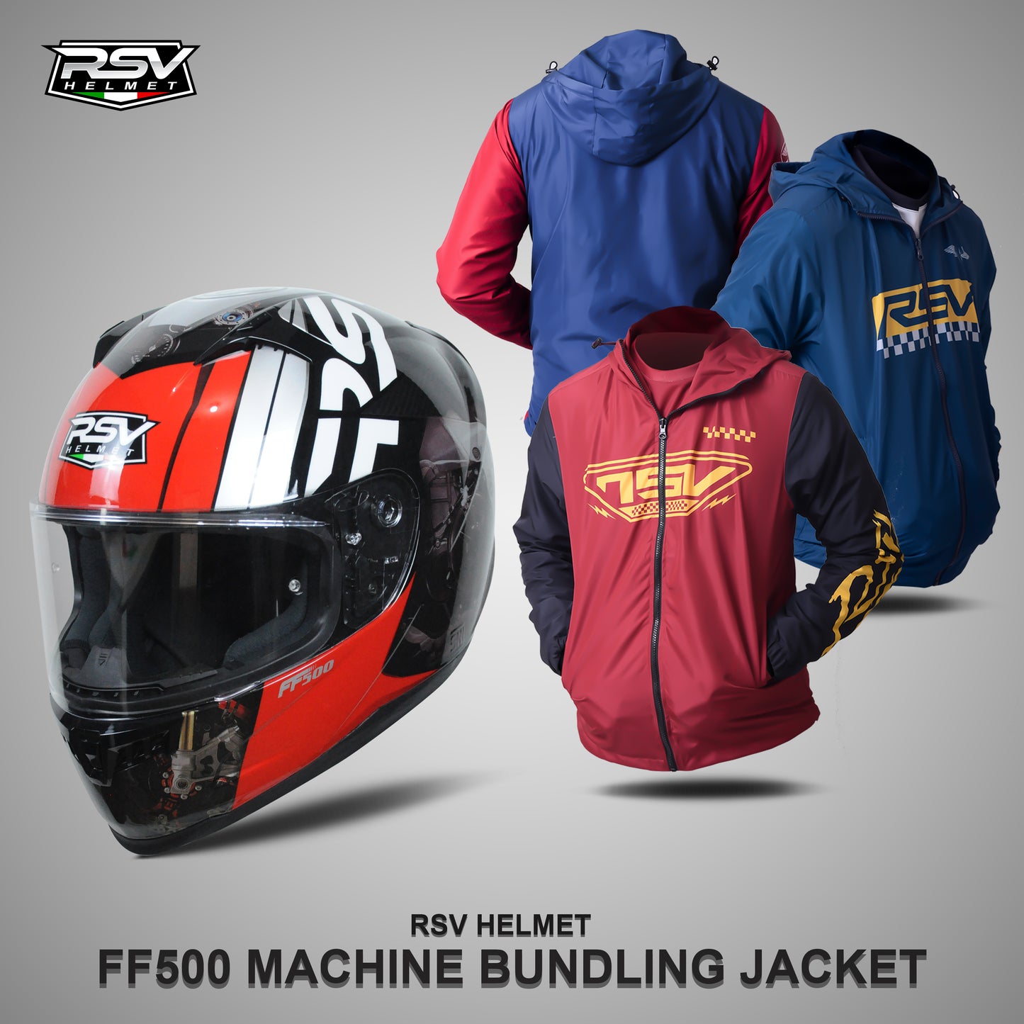 HELM RSV FF500 MACHINE BUNDLING WITH JAKET RSV