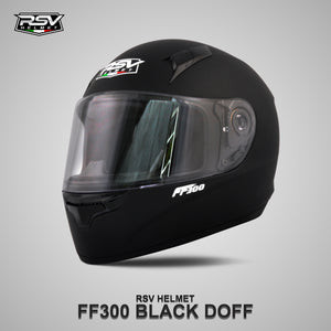 RSV FF300 BLACK DOFF BUNDLING WITH VISOR DARKSMOKE / IRIDIUM SILVER