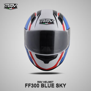 RSV FF300 BLUE SKY BUNDLING WITH VISOR DARKSMOKE / IRIDIUM SILVER