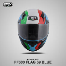 Muat gambar ke penampil Galeri, RSV FF300 FLAG39 BLUE BUNDLING WITH VISOR DARKSMOKE / IRIDIUM SILVER
