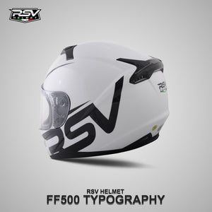 RSV FF500 TYPOGRAPHY BUNDLING WITH VISOR DARKSMOKE / IRIDIUM SILVER