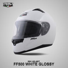 Muat gambar ke penampil Galeri, RSV FF500 WHITE GLOSSY BUNDLING WITH VISOR DARKSMOKE / IRIDIUM SILVER

