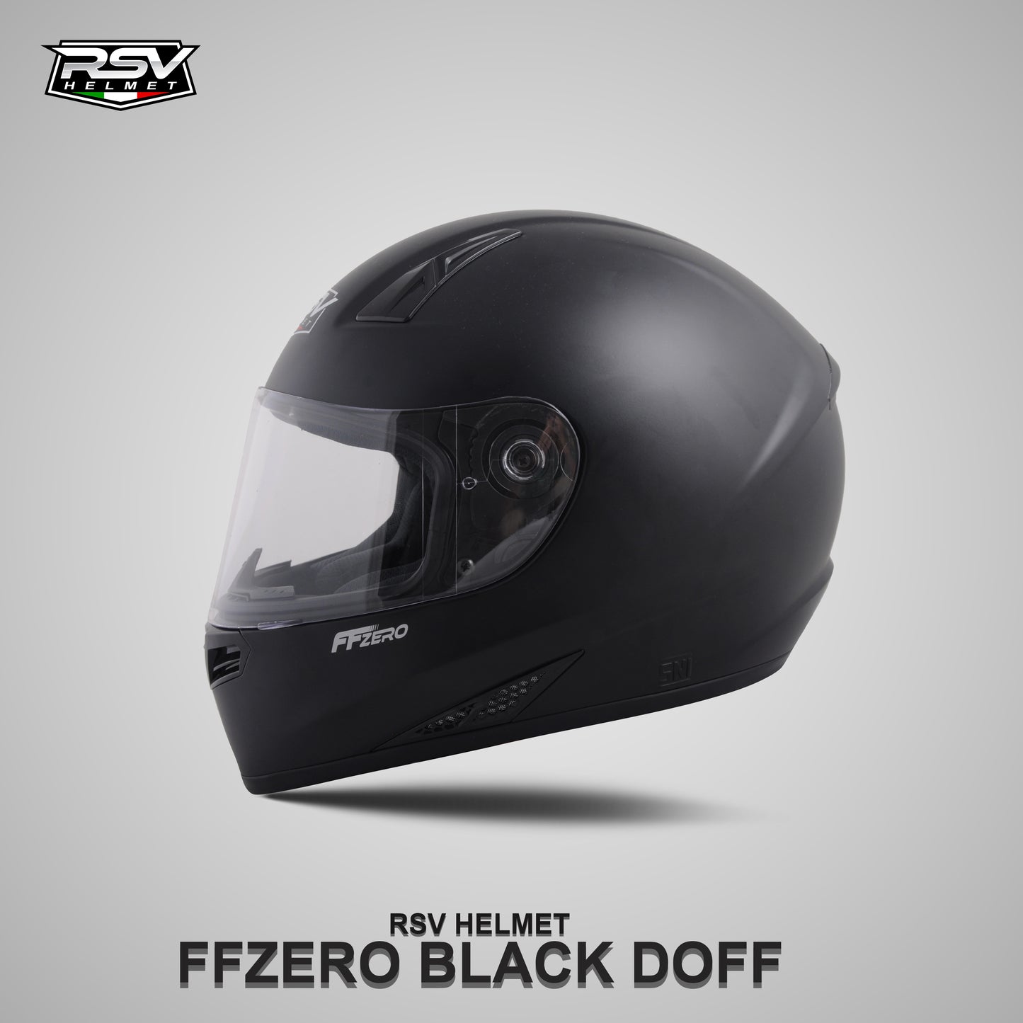 RSV FFZERO BLACK DOFF BUNDLING WITH VISOR DARKSMOKE / IRIDIUM SILVER