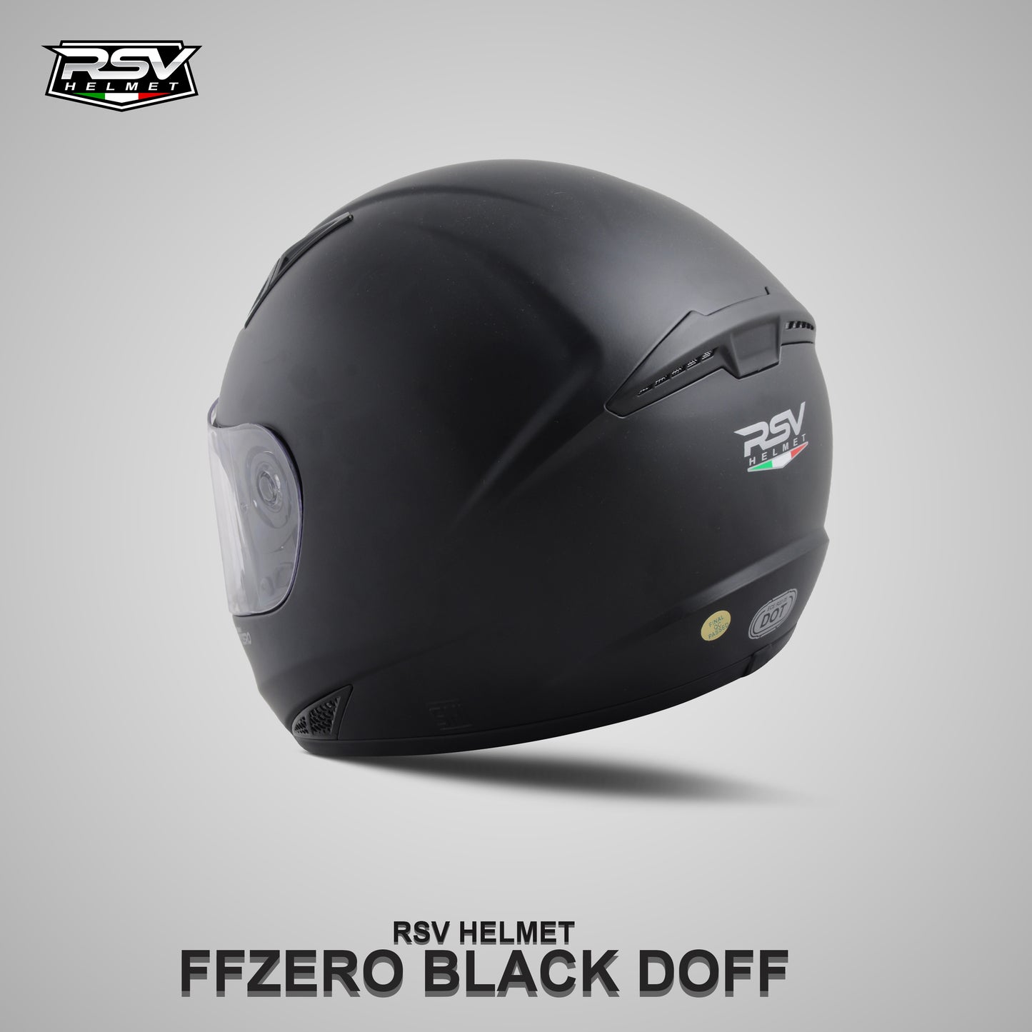 HELM RSV FFZERO BLACK DOFF