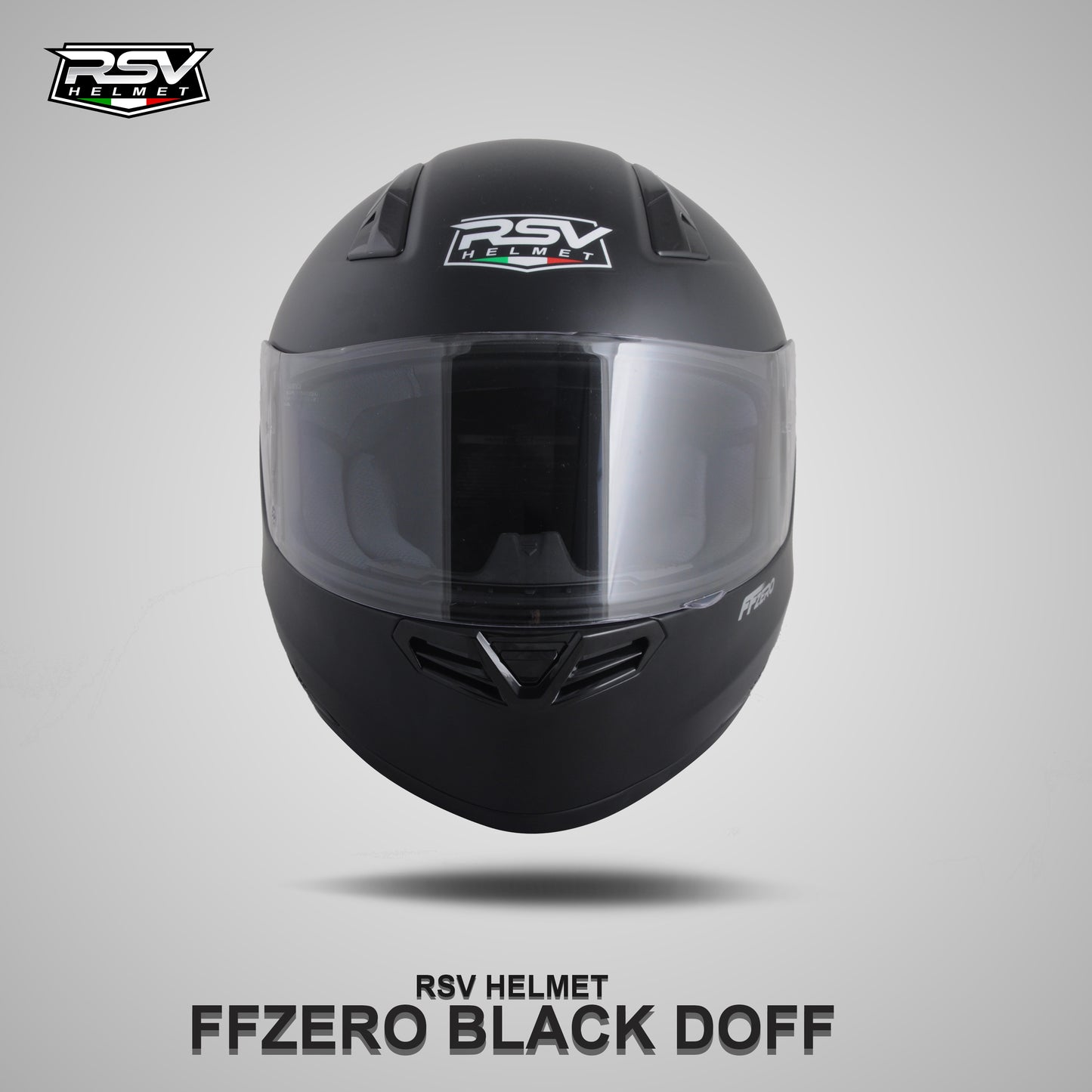 RSV FFZERO BLACK DOFF BUNDLING WITH VISOR DARKSMOKE / IRIDIUM SILVER