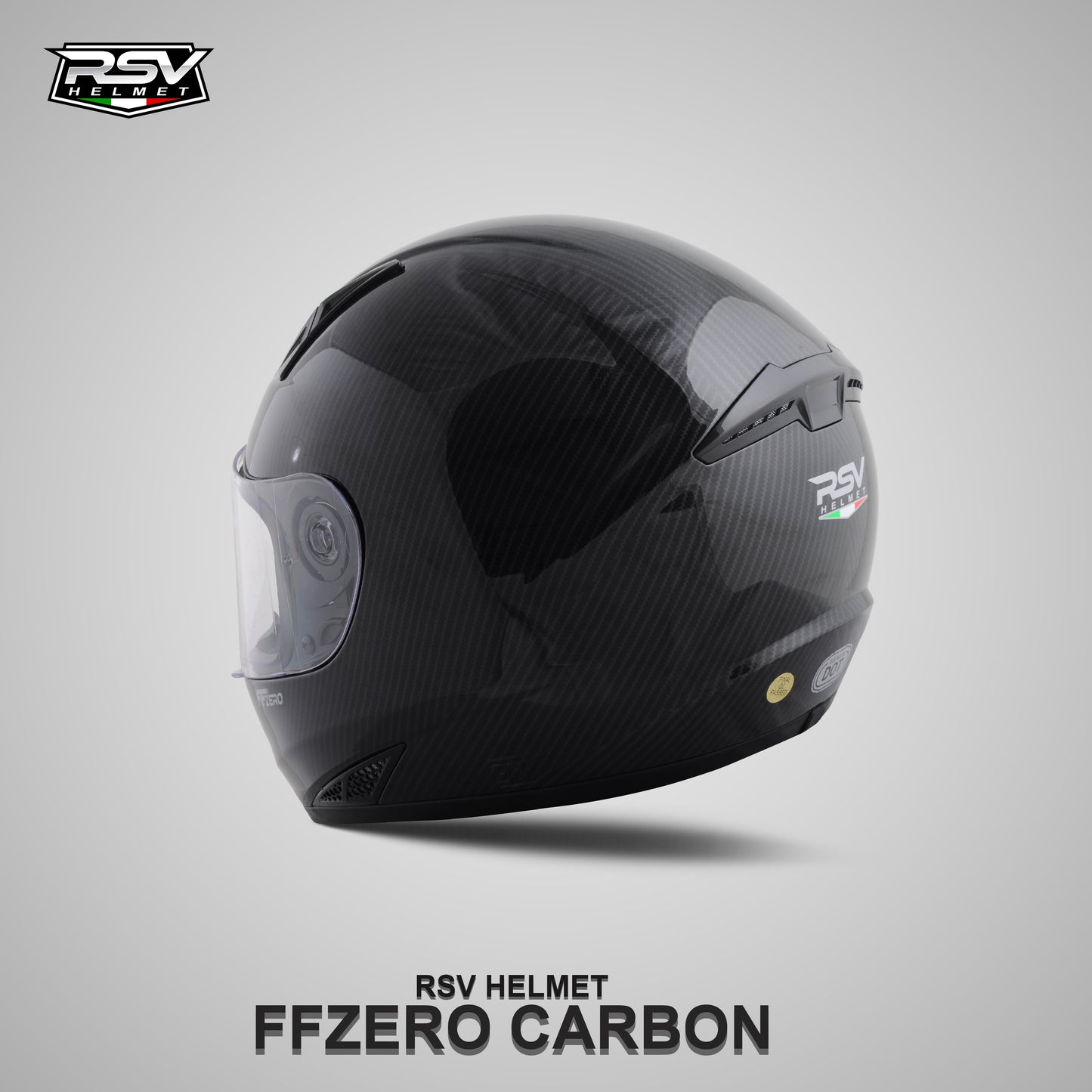 RSV FFZERO CARBON GRAPHIC BUNDLING WITH VISOR DARKSMOKE / IRIDIUM SILVER