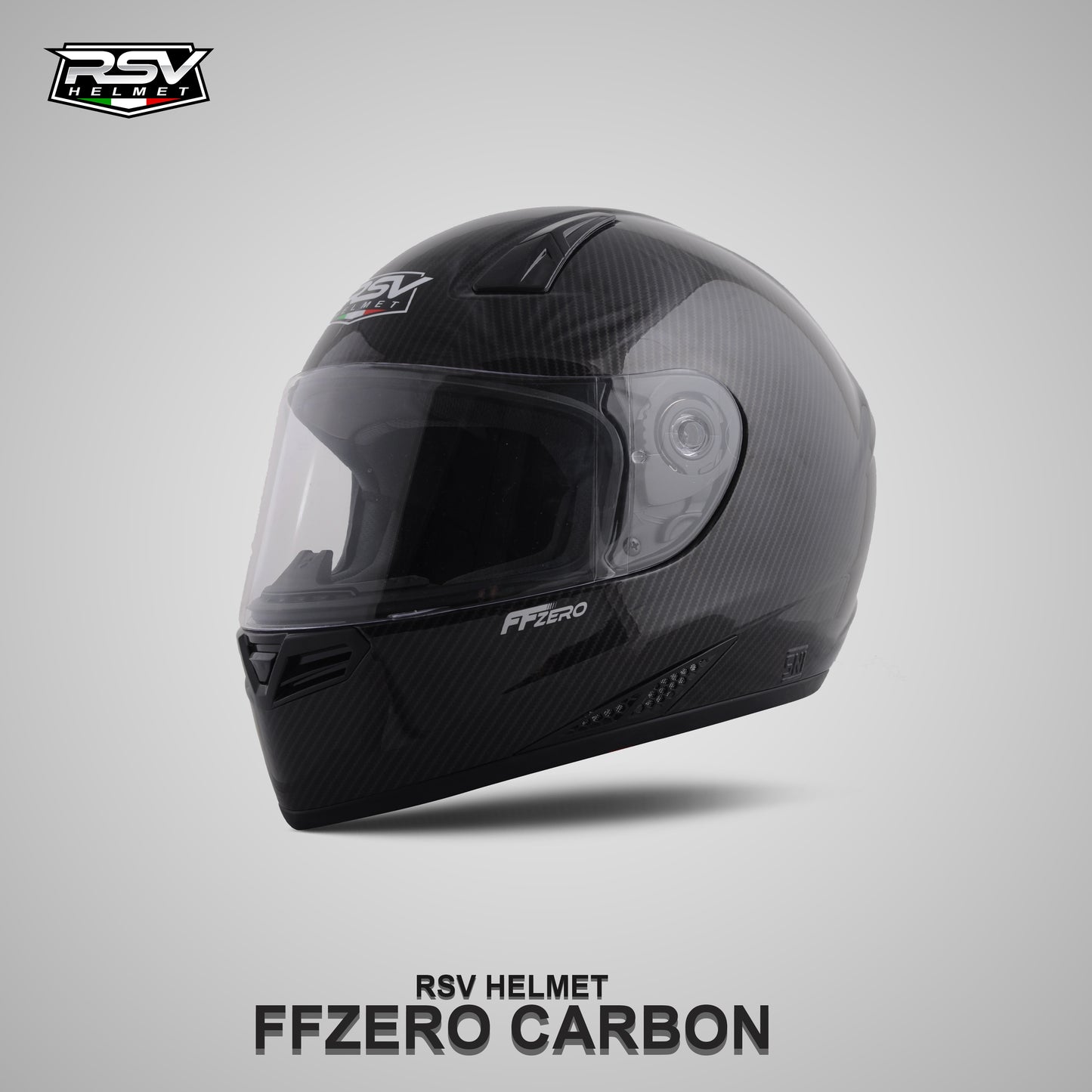 RSV FFZERO CARBON GRAPHIC BUNDLING WITH VISOR DARKSMOKE / IRIDIUM SILVER