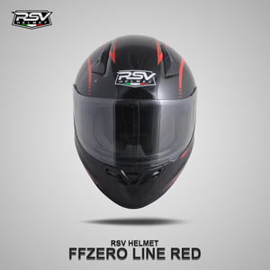 RSV FFZERO LINE RED BUNDLING WITH VISOR DARKSMOKE / IRIDIUM SILVER