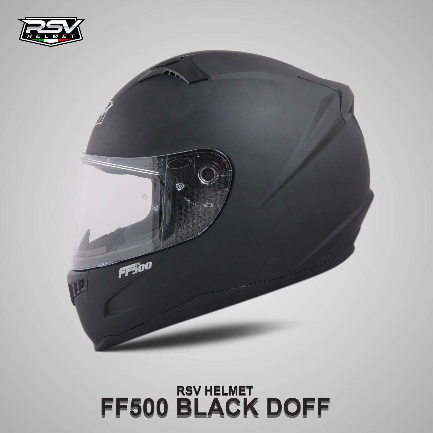 HELM RSV FF500 BLACK DOFF BUNDLING WITH JERSEY RSV